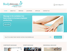 Tablet Screenshot of bodymoves.net.au